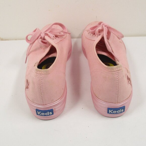 Keds Canvas Women's Pink Shoes Ortholite Sneakers Blue Jays Baseball Size 9 US - Picture 6 of 11